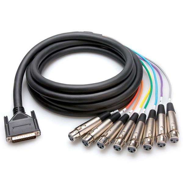 Hosa DTF-807 Multicore Kabel 8-fach DB25 XLR-F 7m