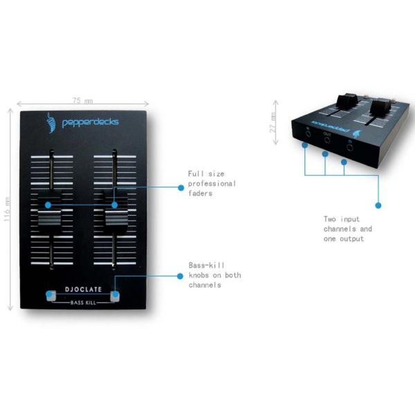 Pepperdecks DJOCLATE mit Verlängerung 3m