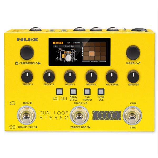 Nux Effektgerät Dual Loop Stereo Looper-Pedal