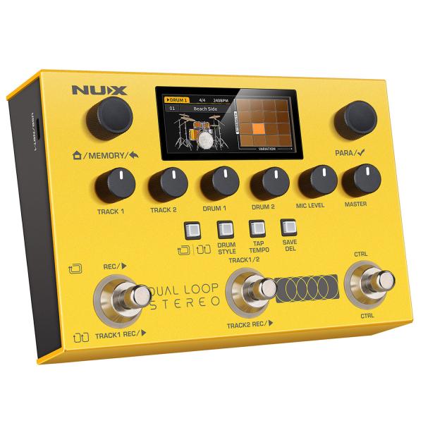 Nux Effektgerät Dual Loop Stereo Looper-Pedal mit Kabel