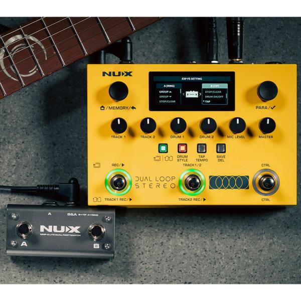 Nux Effektgerät Dual Loop Stereo Looper-Pedal