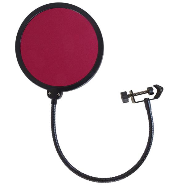 keepdrum EMH019RD Mikrofon-Popschutz Rot