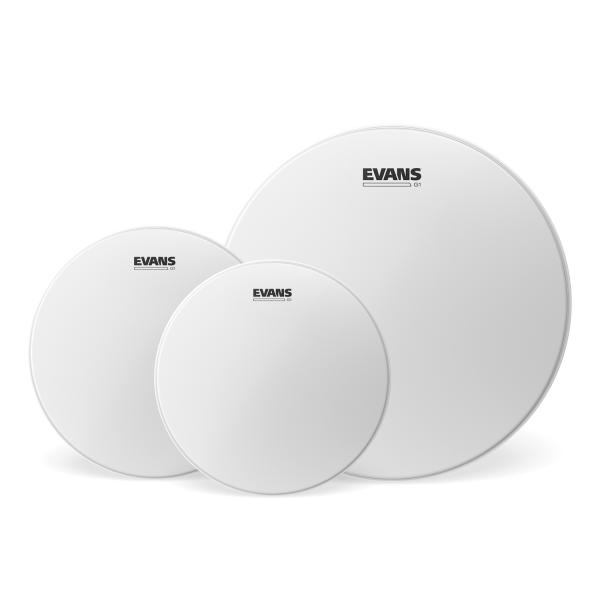 Evans ETP-G1-CTD-F Coated Fell Pack Fusion 10-12-14 mit Pads