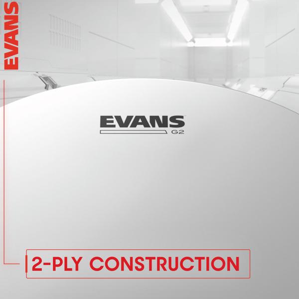 Evans ETP-G2CLR-F Clear Fell Set Fusion mit Damper Pads