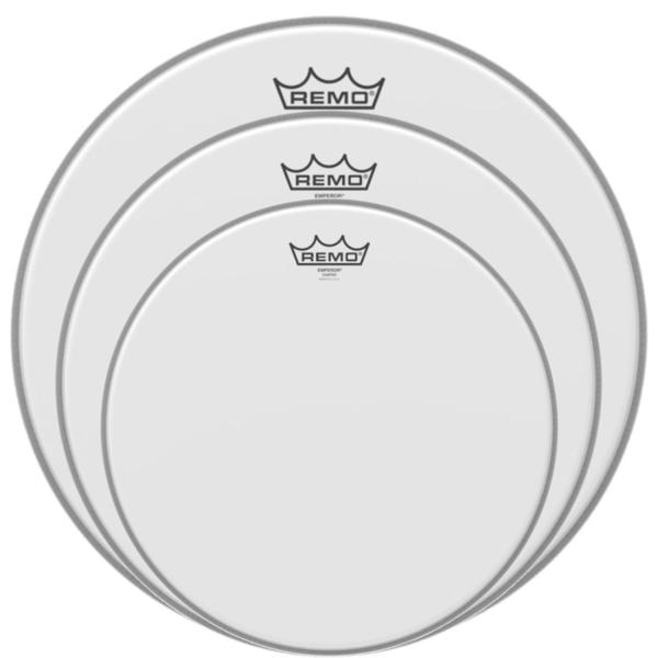 Remo Emperor Coated Fusion Fell-Set  mit keepdrum Pads