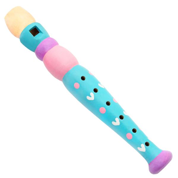 keepdrum KFL1BL Flöte aus Holz für Kinder Blau