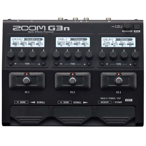 Zoom G3n Multi-Effektgerät mit Gitarrenkabel