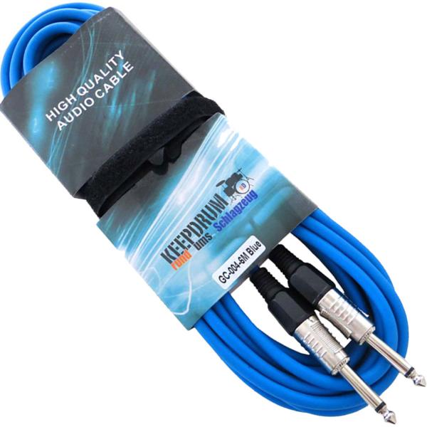keepdrum 5x Mono-Klinkenkabel 6m Farben-Set