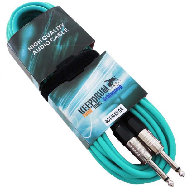 keepdrum 5x Mono-Klinkenkabel 6m Farben-Set