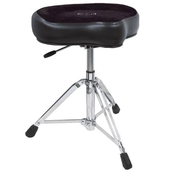 Roc-n-Soc Gaslift-Schlagzeughocker Sattel mit Lehne Schwarz
