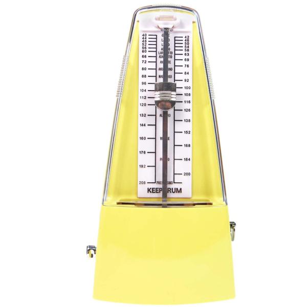 keepdrum Metronom GMPL YW  mit Glocke Gelb