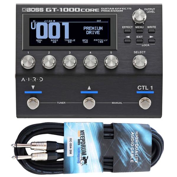 Boss GT-1000Core Multi-Effektgerät mit Kabel 3m