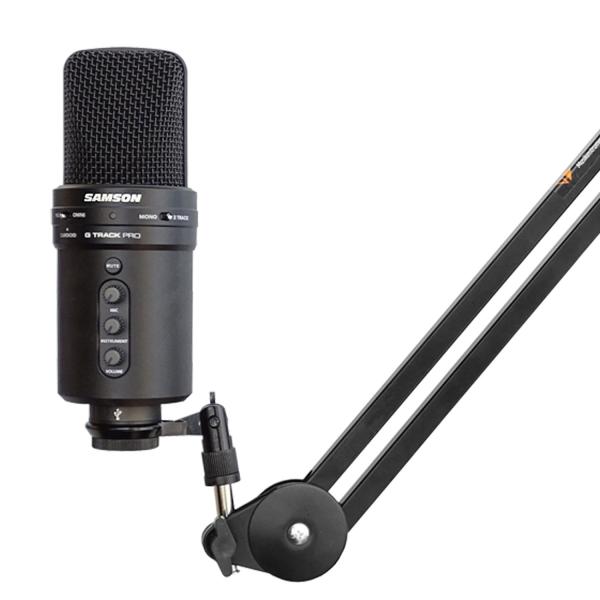 Samson G-Track Pro USB-Mikrofon mit Mikrofonarm