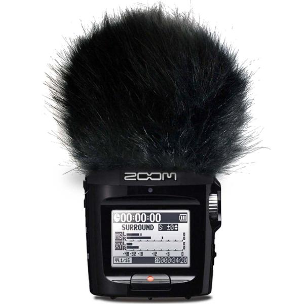 Zoom H2n Handy-Recorder mit Fell-Windschutz