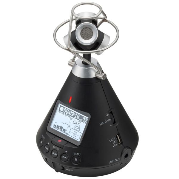 Zoom H3-VR 360° Audio-Recorder mit Fell-Windschutz