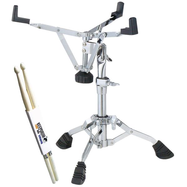 Tama Snare-Ständer HS40LOWN mit Schlagzeugstöcken