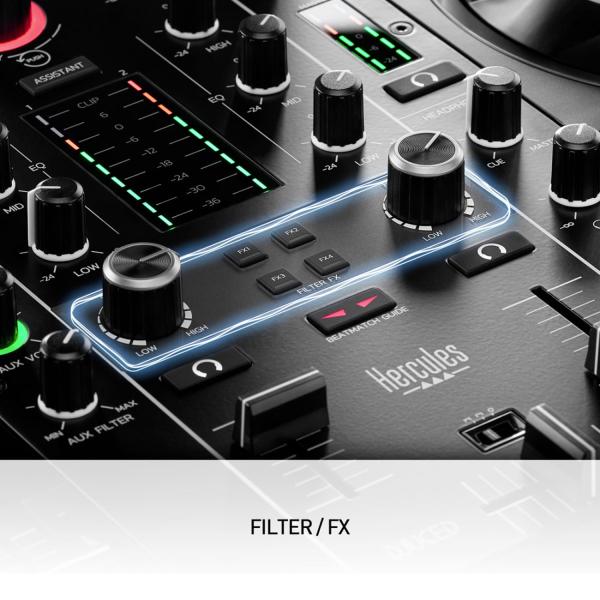 Hercules Inpulse 500 DJ Controller mit DJMonitor42 Boxen
