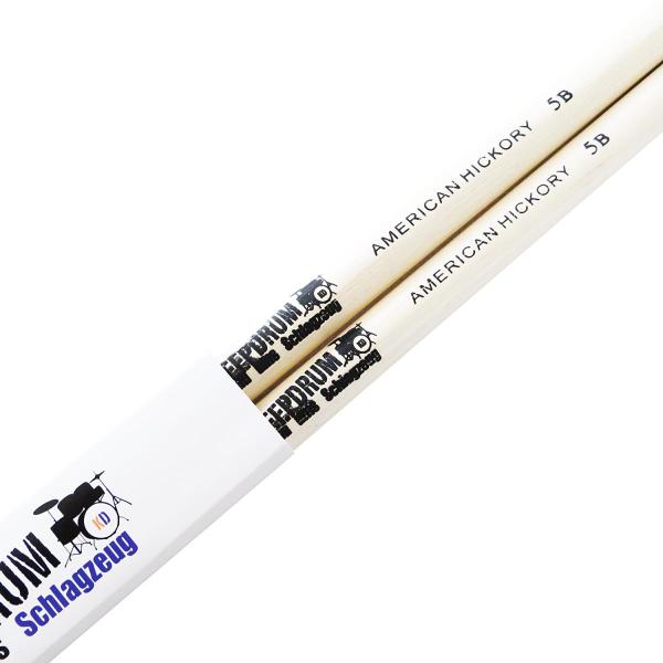 keepdrum 5B Hickory Schlagzeugstöcke 6 Paar