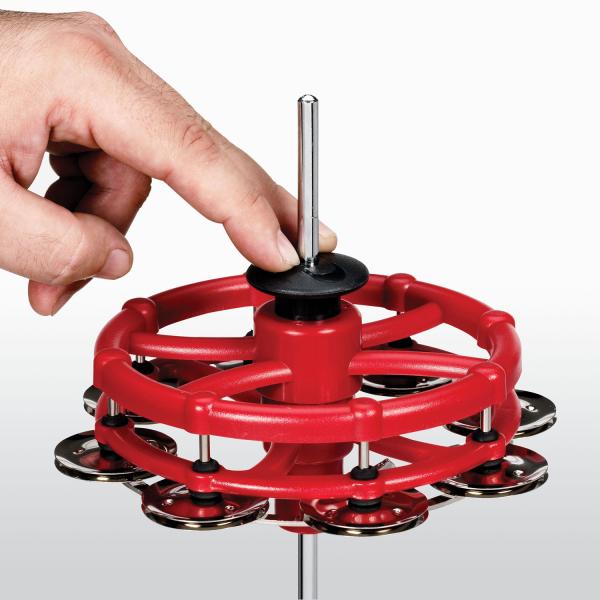 Latin Percussion LP 193 Click HiHat Tambourin mit Schlagzeugstöcken