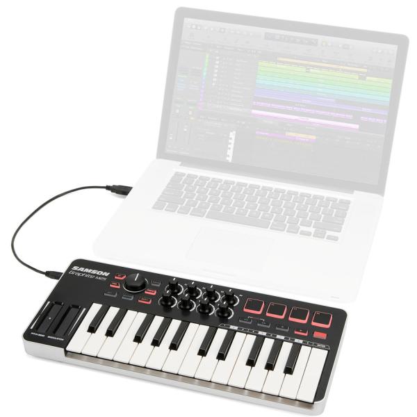 Samson Graphite M25 Controller mit Kopfhörer