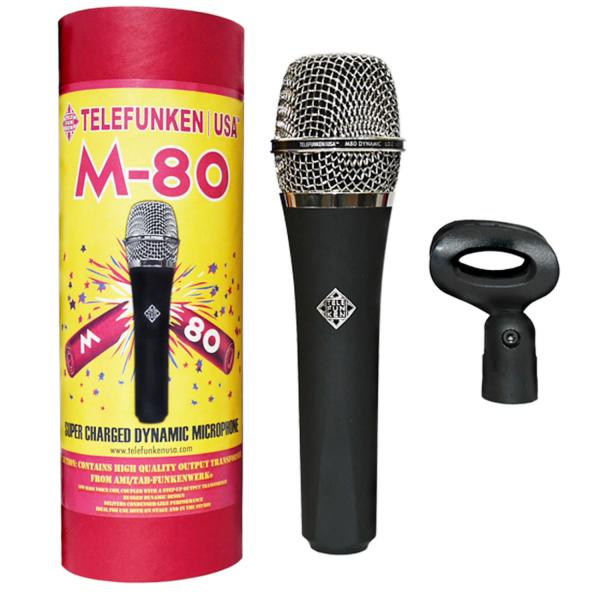 Telefunken Mikrofon M80 Standard mit Mikrofonständer gerade