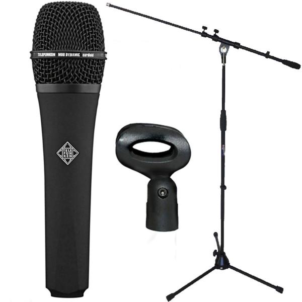 Telefunken M80 Black Mikrofon mit Mikrofonständer