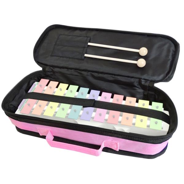 keepdrum MB01PK Glockenspiel Tasche Pink mit Schlägel