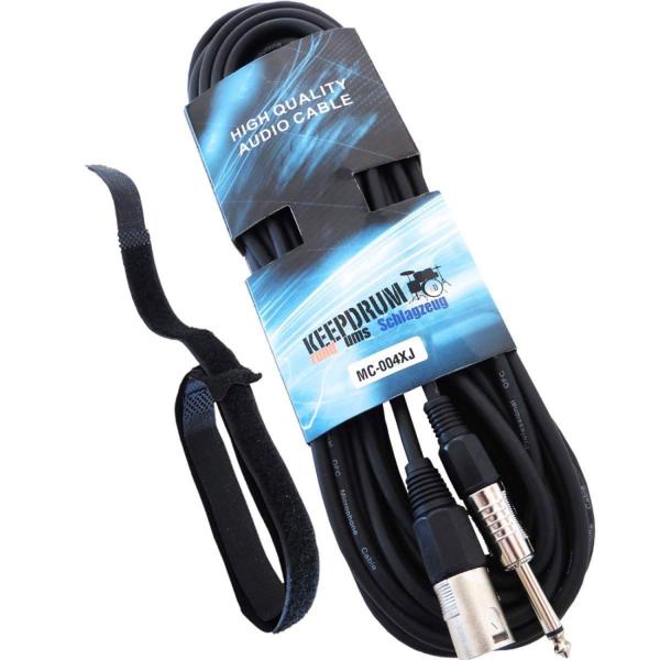 keepdrum MC-004XJ 10m Audiokabel XLR-Klinke 6,3mm