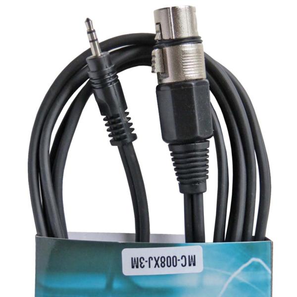 keepdrum MC-008XJ 3m XLR Female - 3,5mm Miniklinke