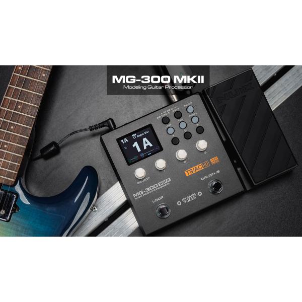 NUX Multi-Effektgerät MG-300 MKII für E-Gitarre mit Klinkenkabel