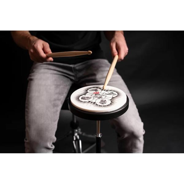 Meinl Practice Pad Benny Greb 6 Zoll mit Drumsticks 1 Paar