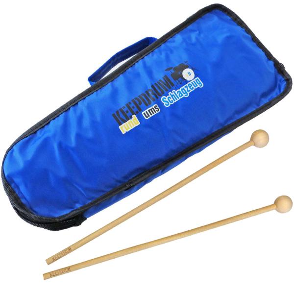 keepdrum MST04 1 Paar Schlägel mit MB01 Glockenspiel Tasche