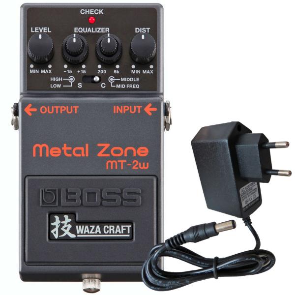 Boss MT-2w Metal Zone Waza Pedal mit Netzteil