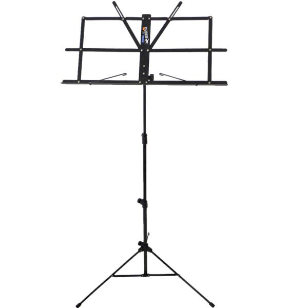 keepdrum MUS2BK Notenständer Schwarz mit 2 Magnete
