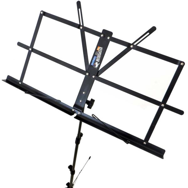 keepdrum MUS2BK Notenständer Schwarz mit 2 Magnete
