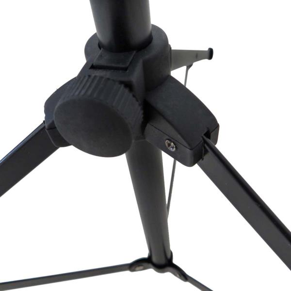 keepdrum MUS2BK Notenständer Schwarz mit 2 Magnete