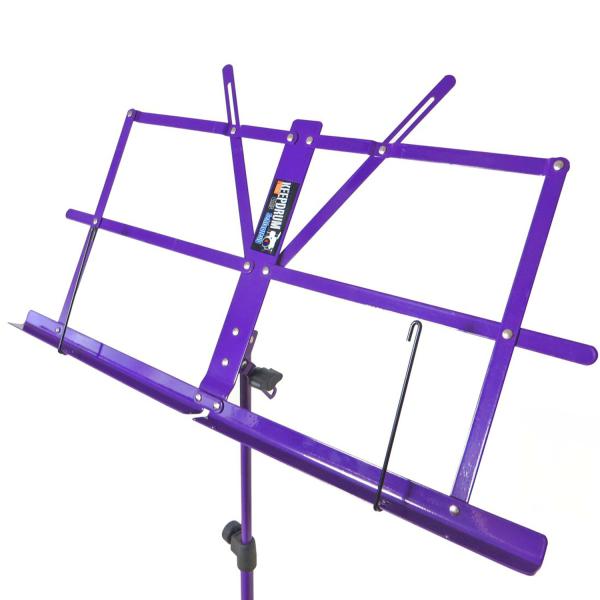 keepdrum MUS2FL Notenpult Lila mit 2 Magnete Lila