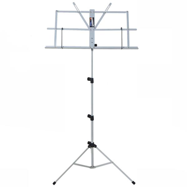 keepdrum MUS2SV Notenständer Silber mit 10 Magnete