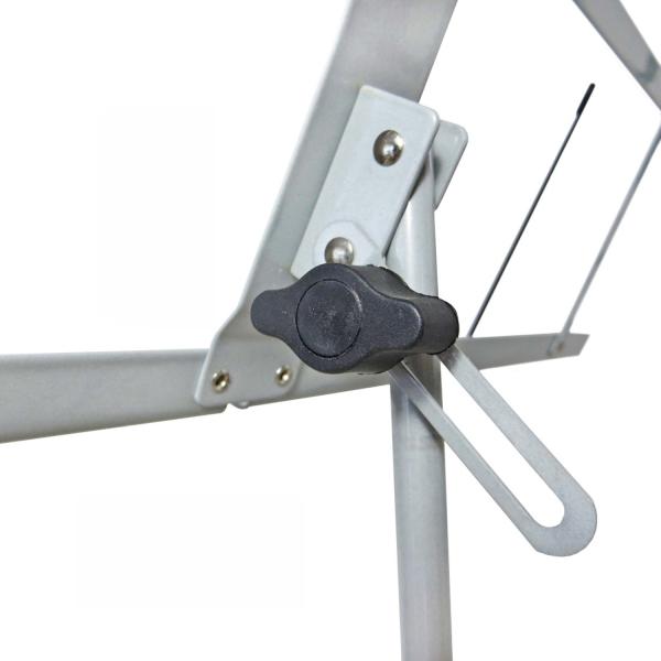 keepdrum MUS2SV Notenständer Silber mit 10 Magnete
