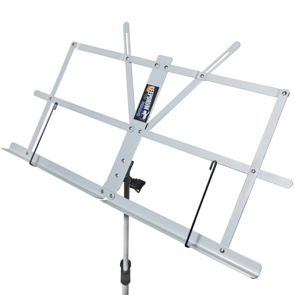 keepdrum MUS2SV Notenständer Silber mit 10 Magnete