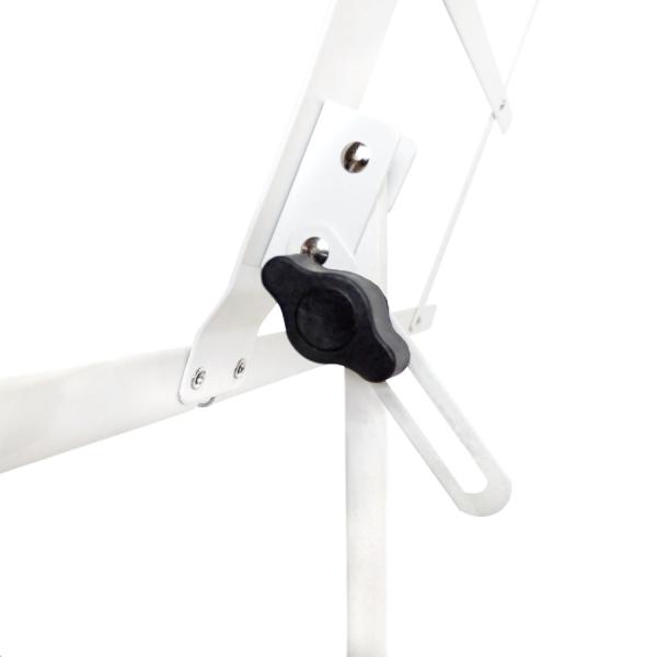 keepdrum MUS2WH Notenpult Weiss mit 4 Notenklammern