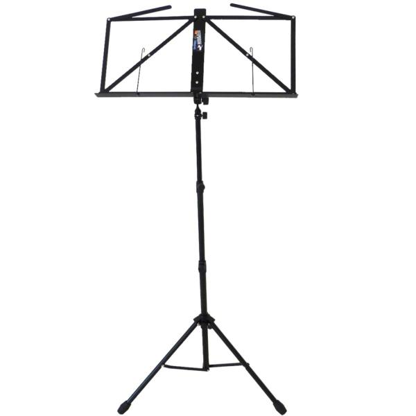 keepdrum MUS3BK Notenständer Schwarz mit 2 Magnete