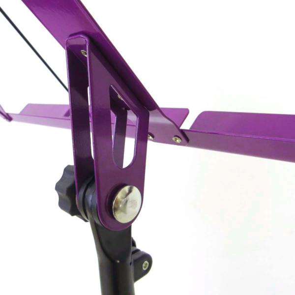 keepdrum MUS3FL Notenständer Lila mit personalisierter Gravur