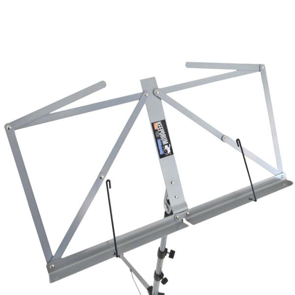keepdrum MUS3SV Notenständer Silber mit 10 Magnete