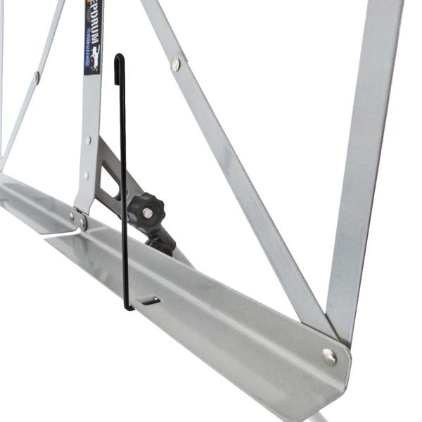 keepdrum MUS3SV Notenständer Silber mit 10 Magnete