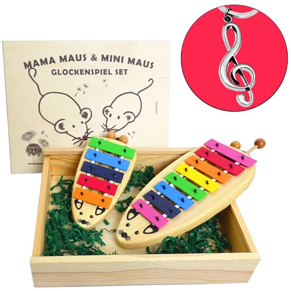 Sonor Mama mit Mini Maus Glockenspiel mit Anhänger