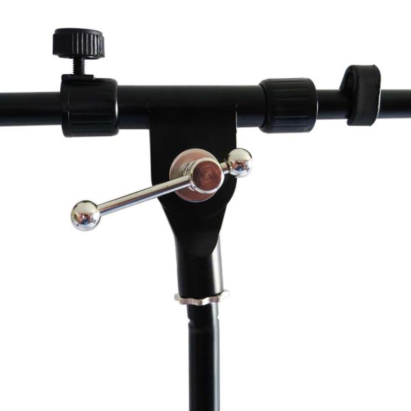 keepdrum Mikrofonständer MS106 BK mit Getränkehalter