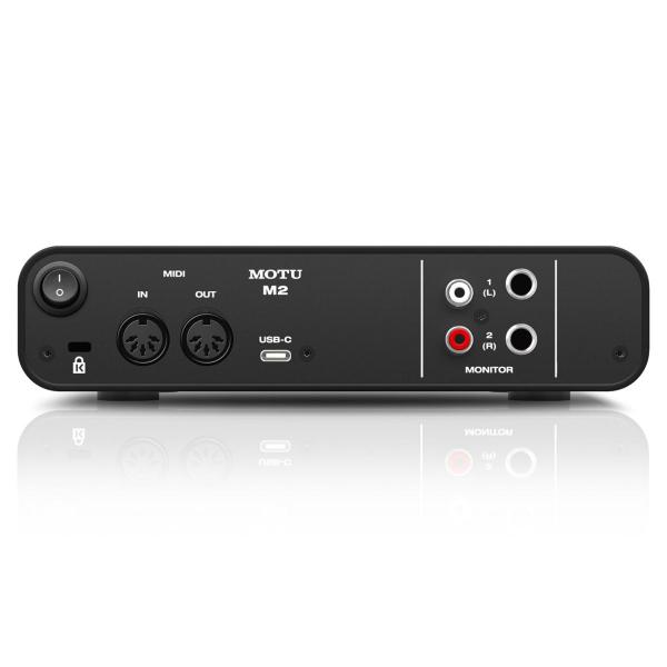 MOTU M2 USB 2-Kanal Audio-Interface mit Kopfhörer