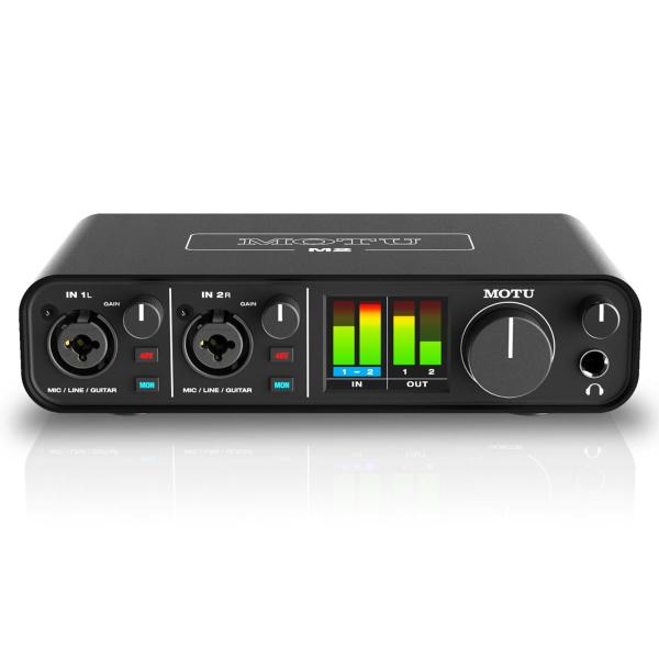 MOTU M2 USB 2-Kanal Audio-Interface mit Kopfhörer