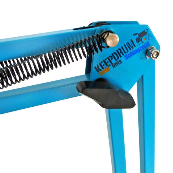 keepdrum NB35 BL Blau Gelenkarm mit MS089SV Mikrofon Spinne